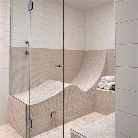 Steam room shower - KERDI-DRAIN. 6. KERDI-BOARD-SC Shower Curb. 1. KERDI-DS Waterproofing Membrane. The KERDI-DS waterproofing membrane is intended for use in commercial steam showers and should be applied to walls, ceiling, and floor surfaces to prevent moisture penetration. KERDI-DS is 20-mil thick, over twice as thick as regular KERDI at 8-mil thick, and ...